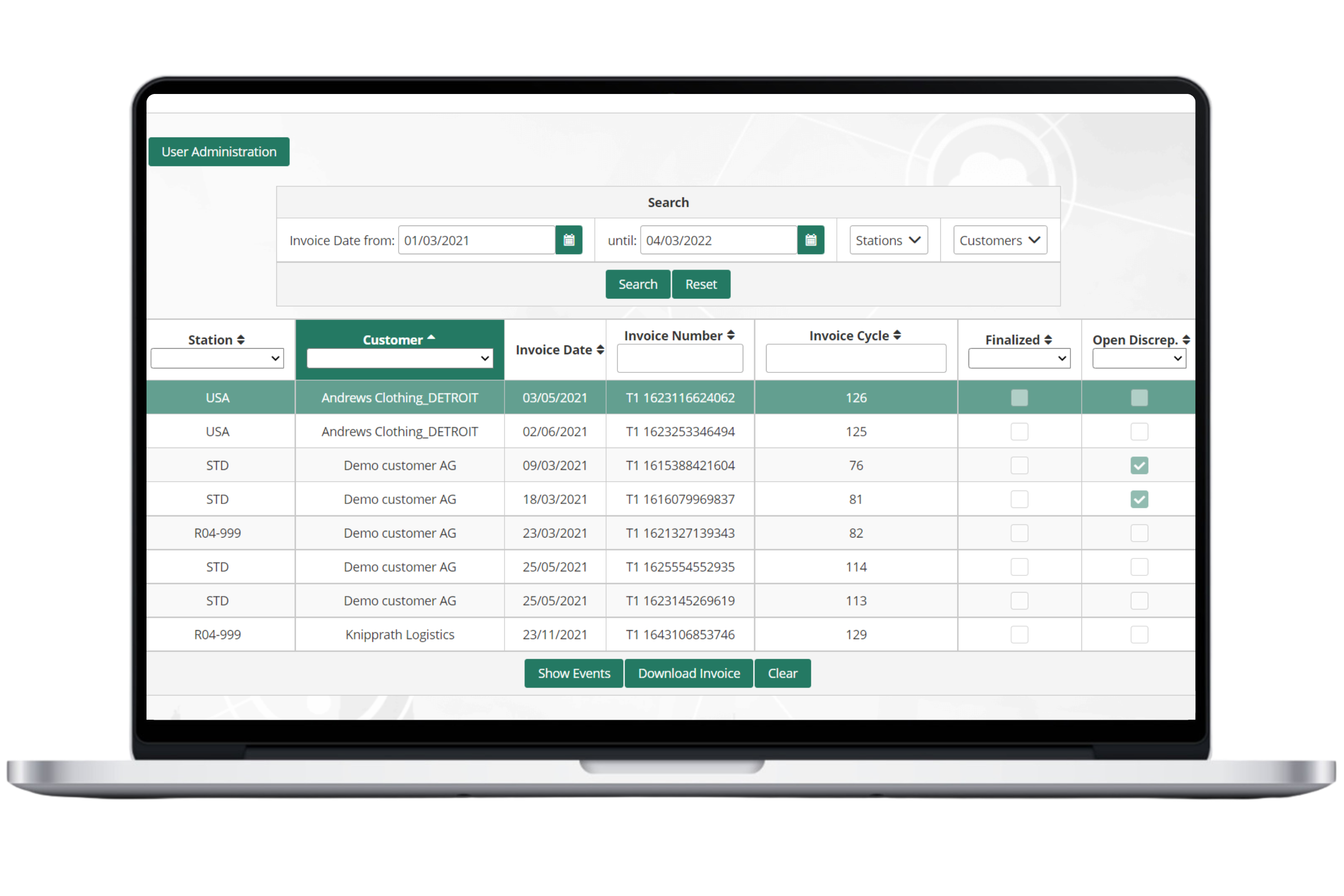 Dashboard_Invoice-management